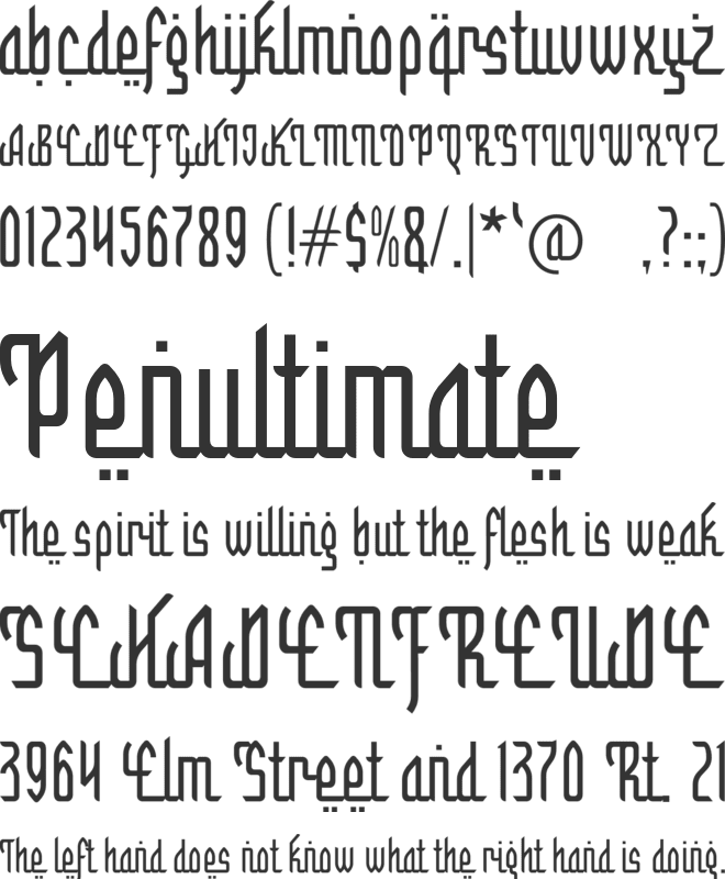 h Halal Bihalal font preview