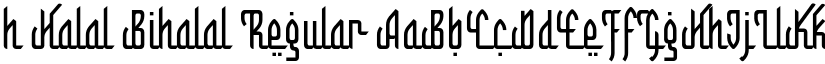 h Halal Bihalal Regular font