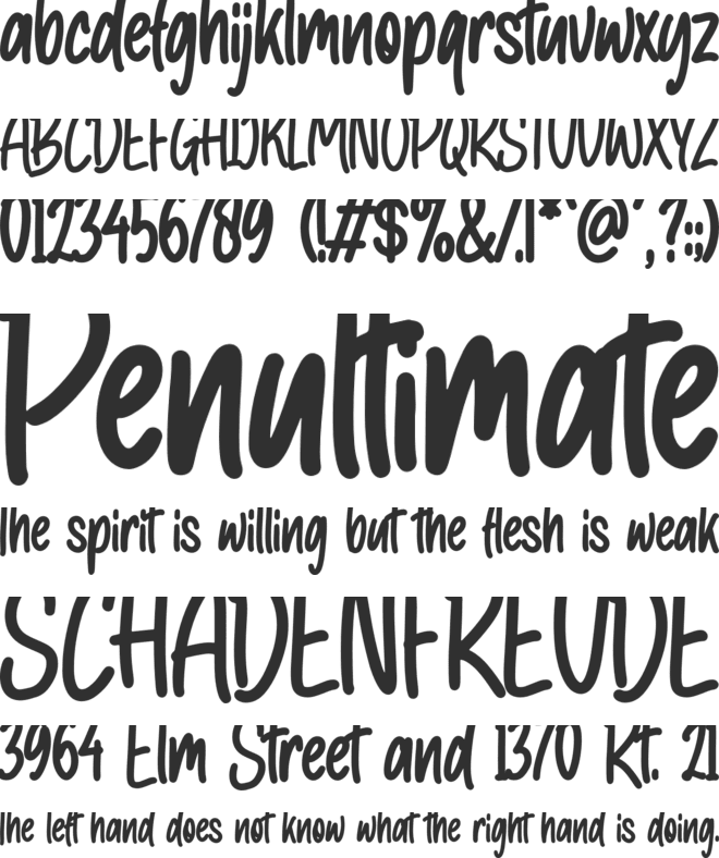 Miracle Boy font preview