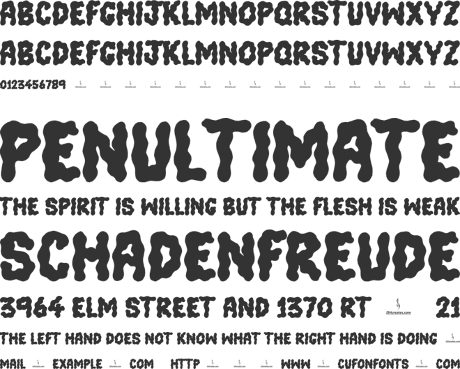 Color Me Purple font preview