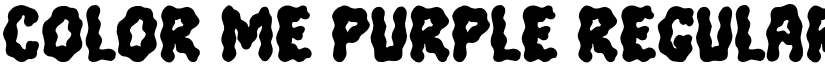Color Me Purple Regular font