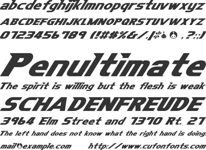 NiseSonicBattle font preview