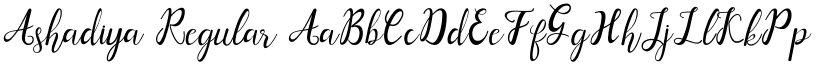 Ashadiya Regular font