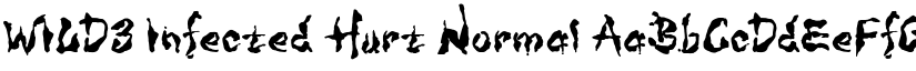 WILD3 Infected Hurt Normal font