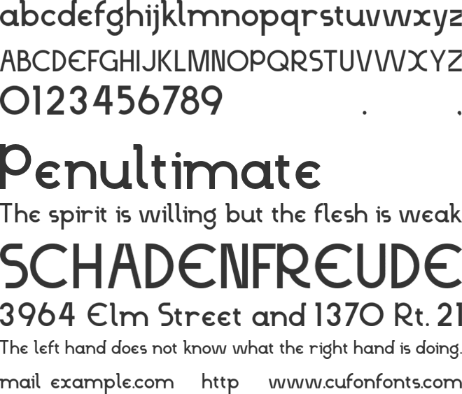 CONGARD X18 font preview