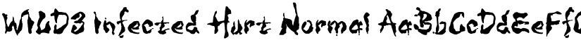 WILD3 Infected Hurt Normal font
