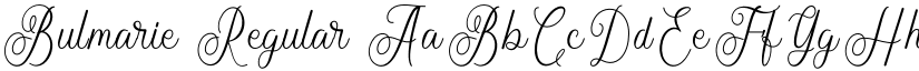 Bulmarie Regular font