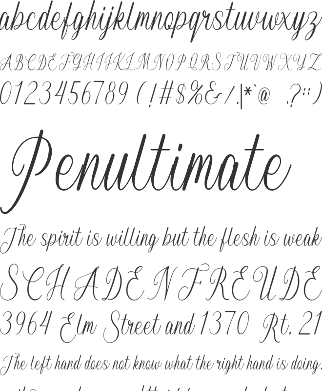 Auloriel font preview