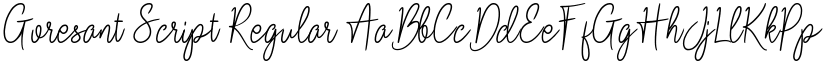 Goresant Script font download