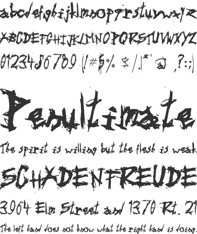 Triballaka font preview