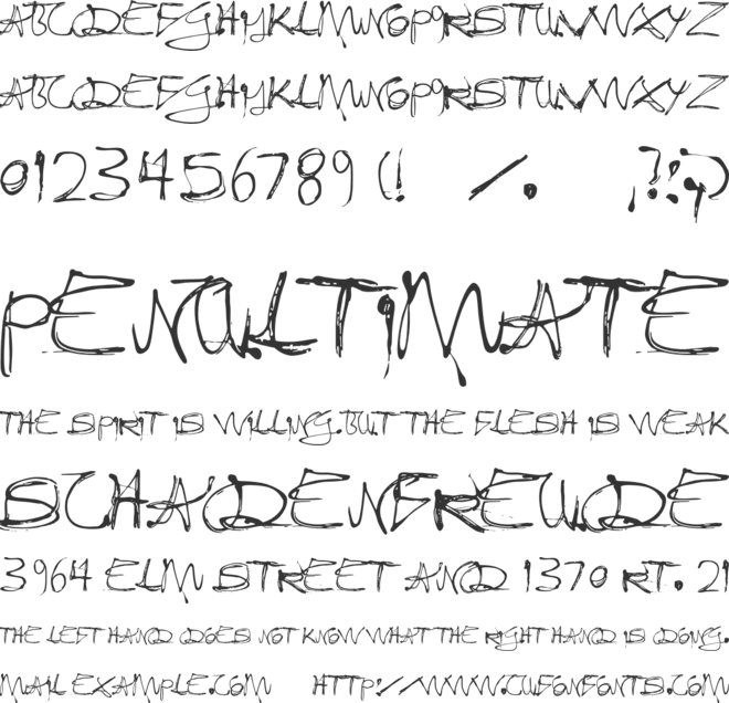 Fixogum font preview