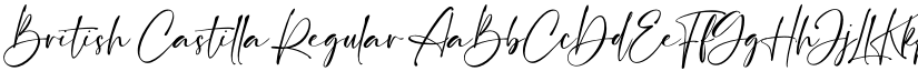 British Castilla Regular font