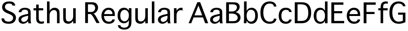 Sathu Regular font