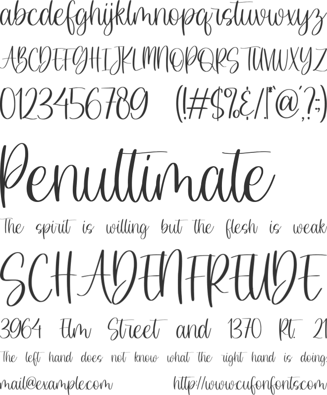 Shadefarms font preview