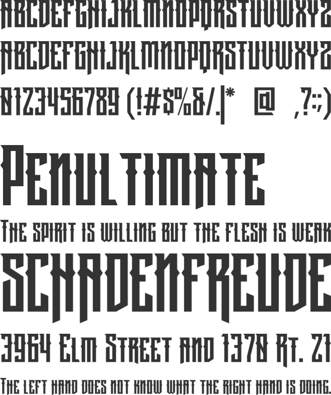 Marinoka font preview