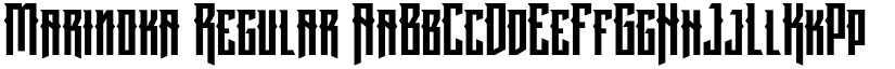 Marinoka Regular font