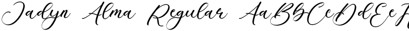 Jadyn Alma Regular font