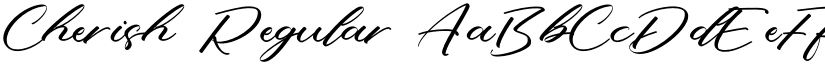 Cherish Regular font