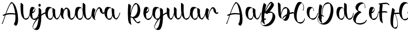 Alejandra Regular font