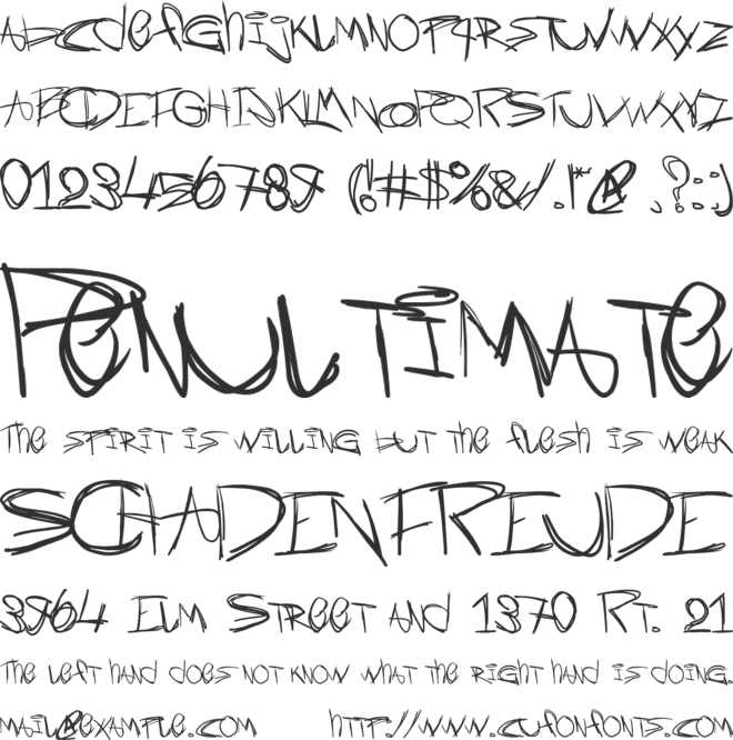 Currently Living font preview