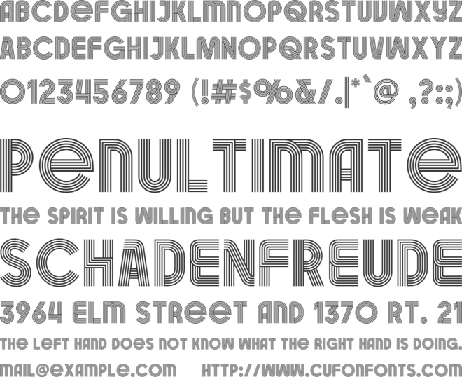 Rambors font preview