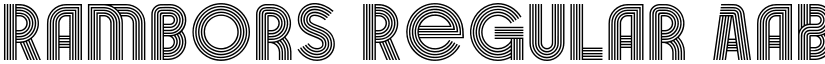 Rambors Regular font