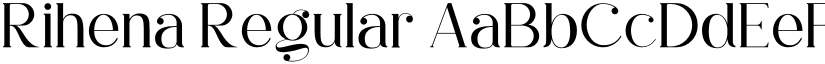 Rihena Regular font