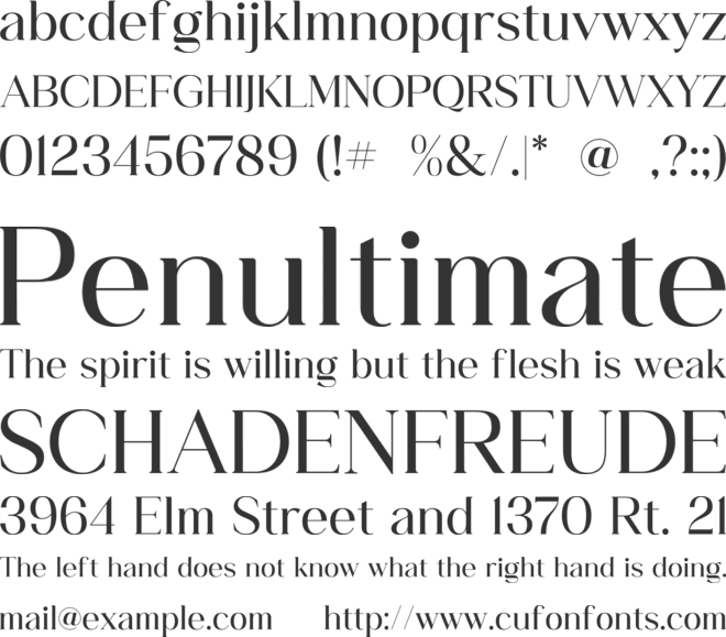 Classy Vogue font preview