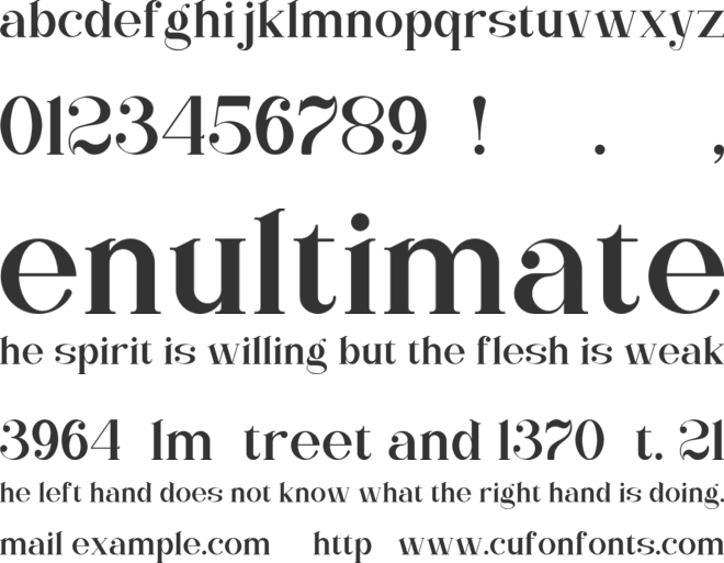 Ningrat font preview