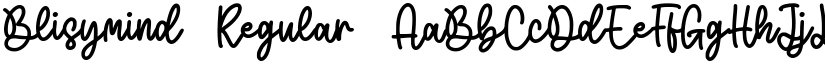 Blisymind Regular font