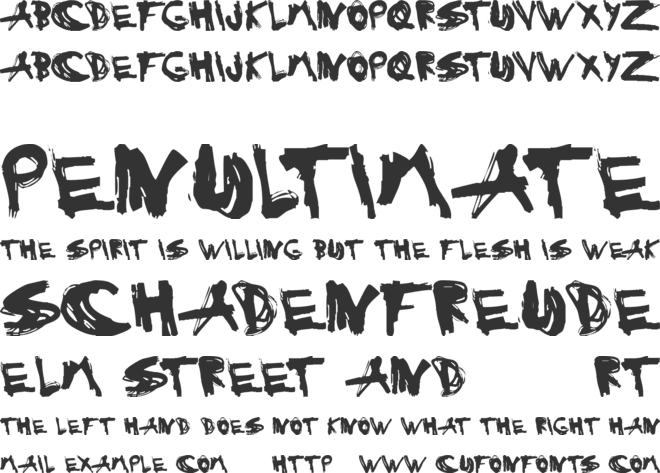 Estuque font preview