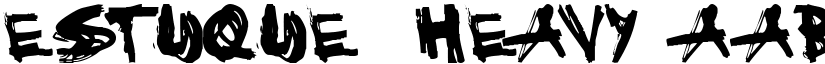 Estuque  Heavy font