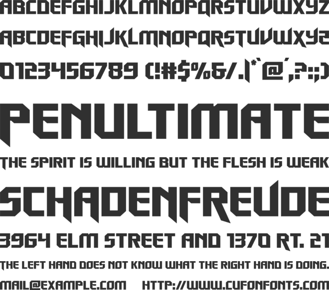 Walk The Moon font preview