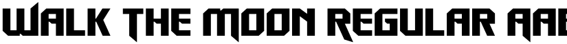 Walk The Moon Regular font