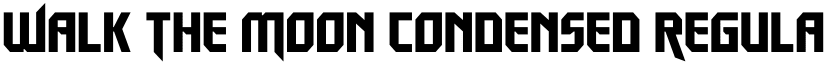 Walk The Moon Condensed Regular font