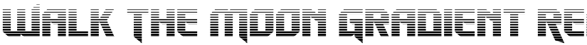 Walk The Moon Gradient Regular font