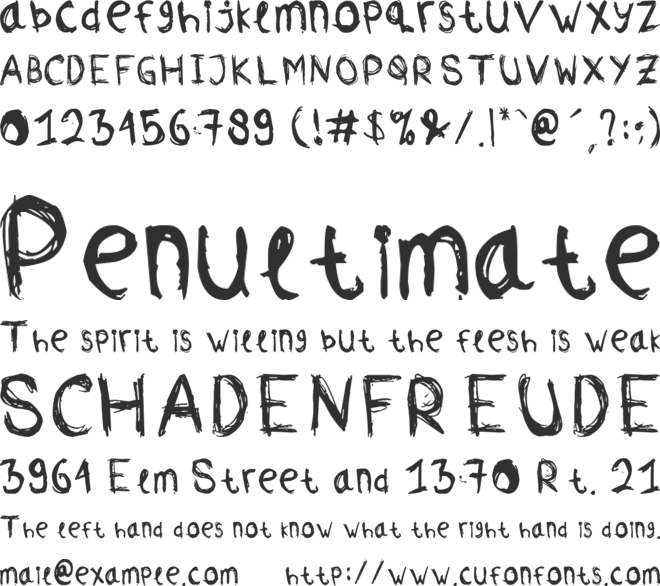 Comodorepapers font preview
