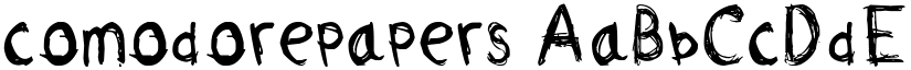comodorepapers font