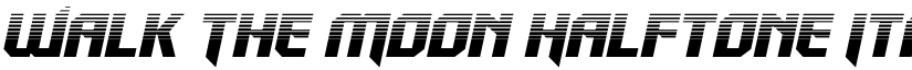 Walk The Moon Halftone Italic Regular font