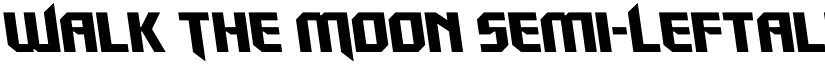 Walk The Moon Semi-Leftalic Regular font