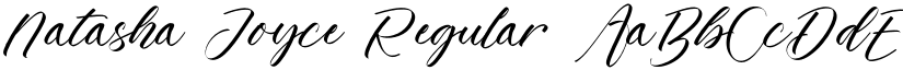 Natasha Joyce Regular font