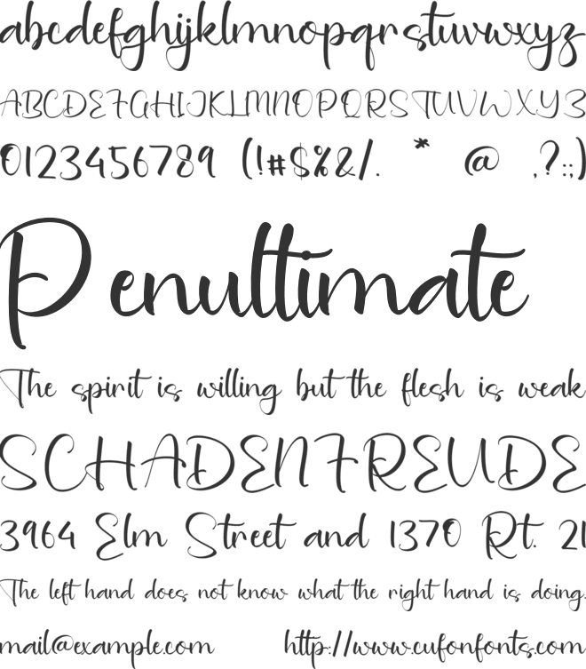 Hadleigh Artemis font preview