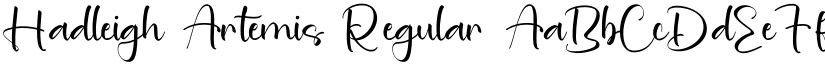 Hadleigh Artemis Regular font