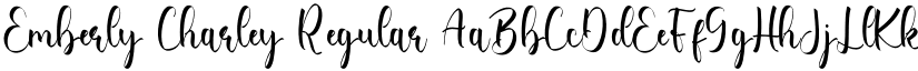 Emberly Charley Regular font