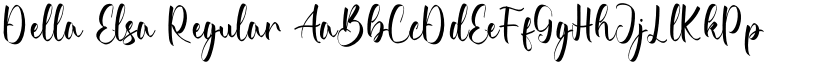 Della Elsa Regular font