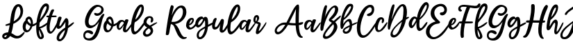 Lofty Goals Regular font
