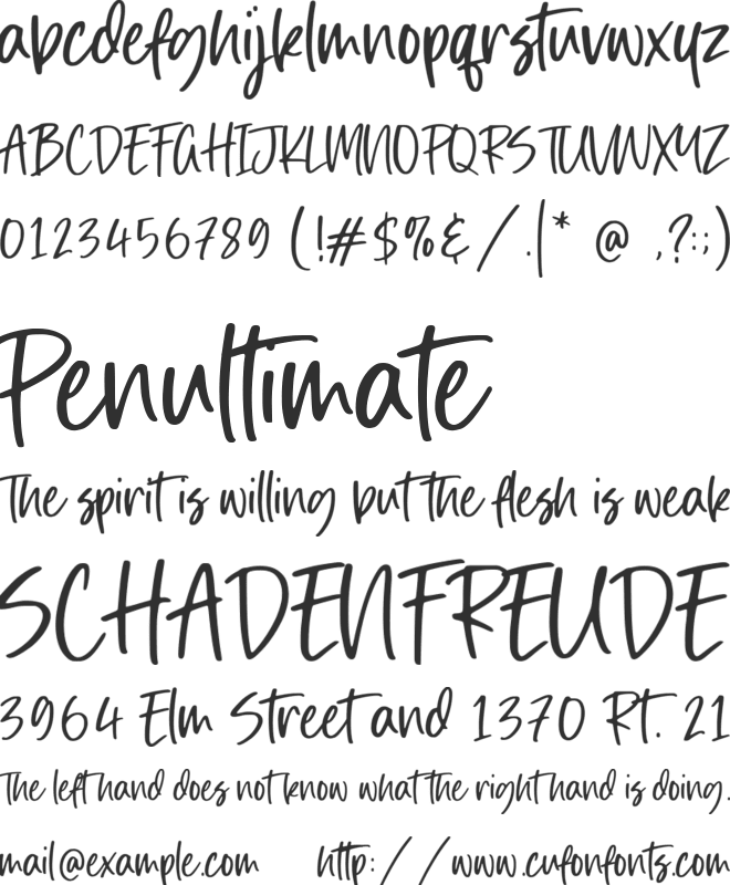 Dimelike font preview