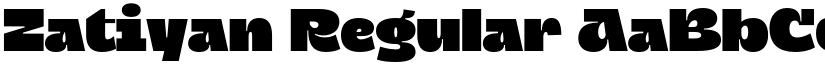 Zatiyan Regular font