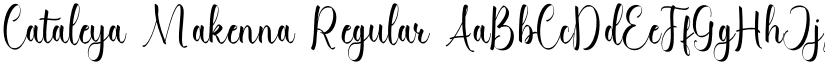 Cataleya Makenna Regular font