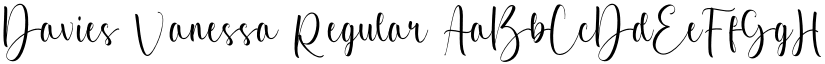 Davies Vanessa Regular font